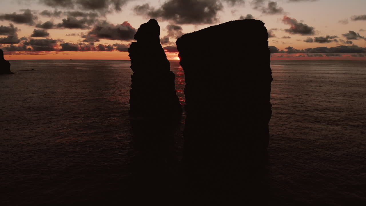Sunset over Sea Stacks