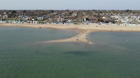 west mersea essex beach time lapse , hyperlapse uk aerial footage 4k