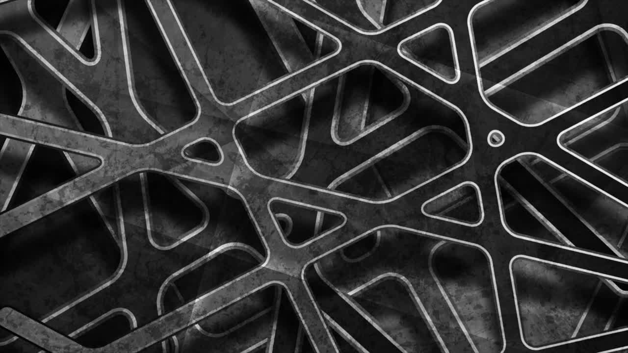 Black white monochrome grunge grid abstract motion background