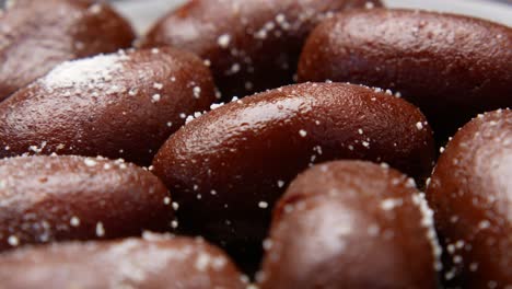 primer plano de los dulces indios