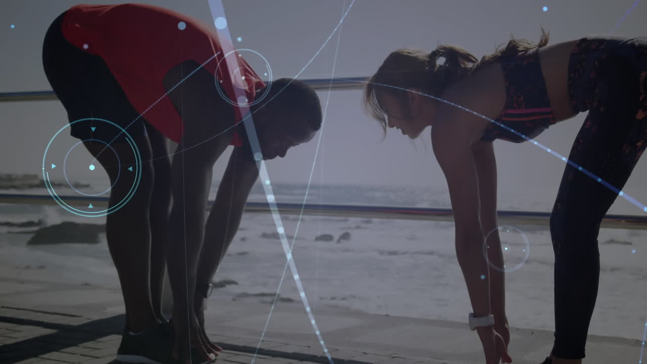 야외에서 을 는 연결 네트워크의 애니메이션