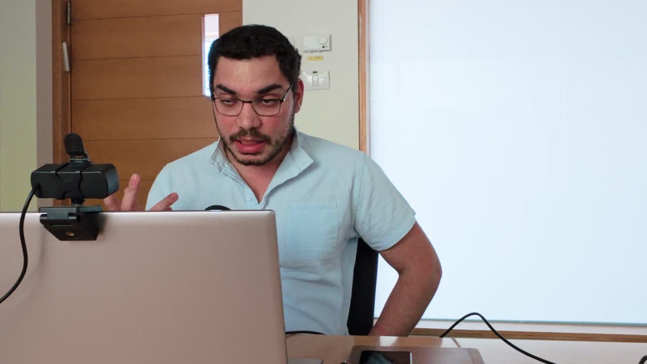 Brainstorming Session via Office Video Call