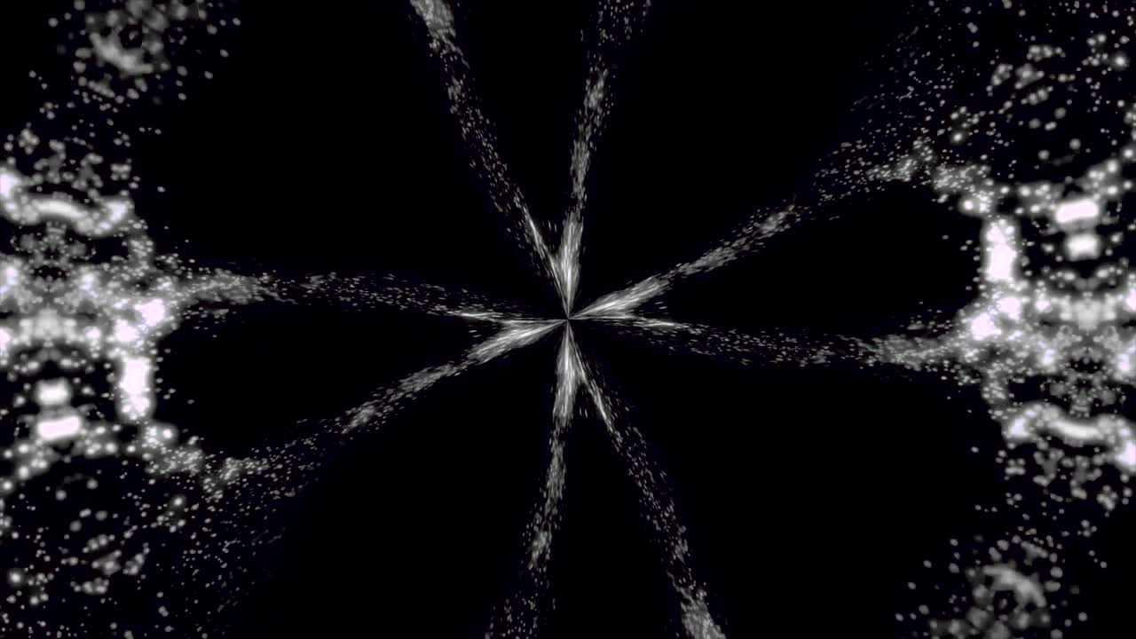 추상적인 검은색과 색의 방사형 패턴