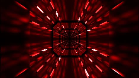 túnel de fondo abstracto con bucle rojo