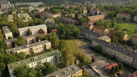 beautiful aerial perspective village hungary ózd