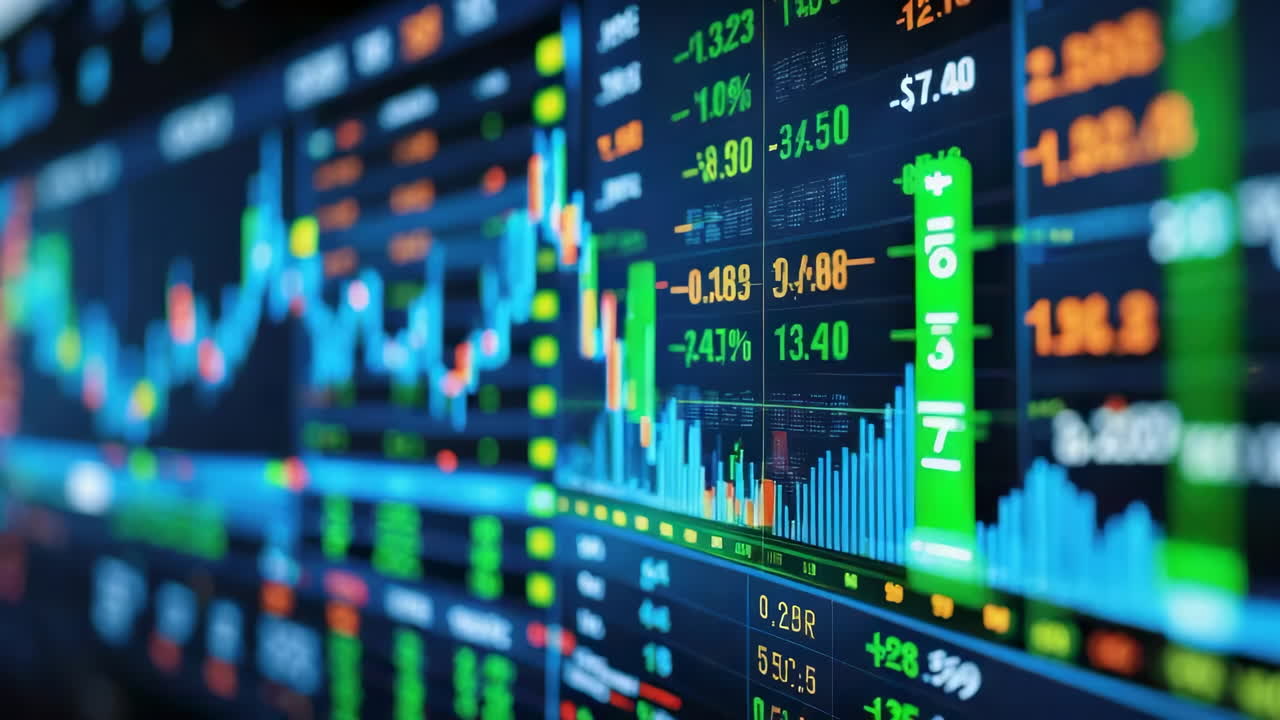 Stock Market Financial Data Display