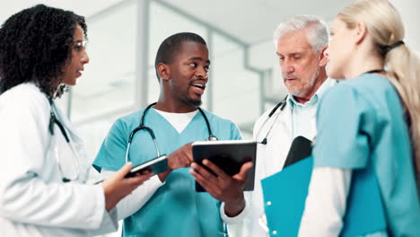 medical team discussing patient care