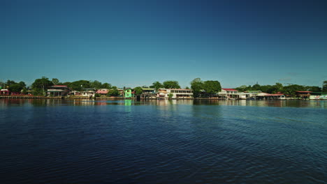 tropical riverside village