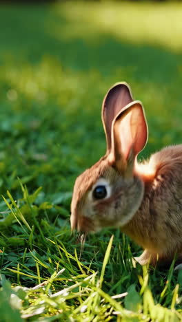baby rabbit in grass