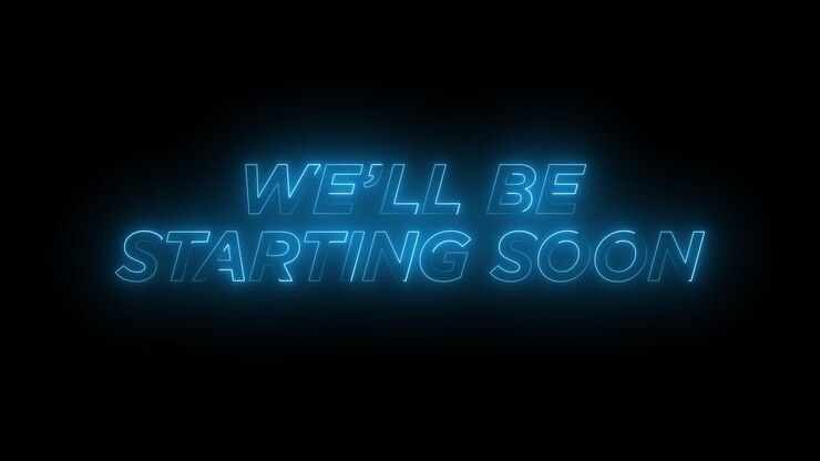 We'll be starting soon announcement