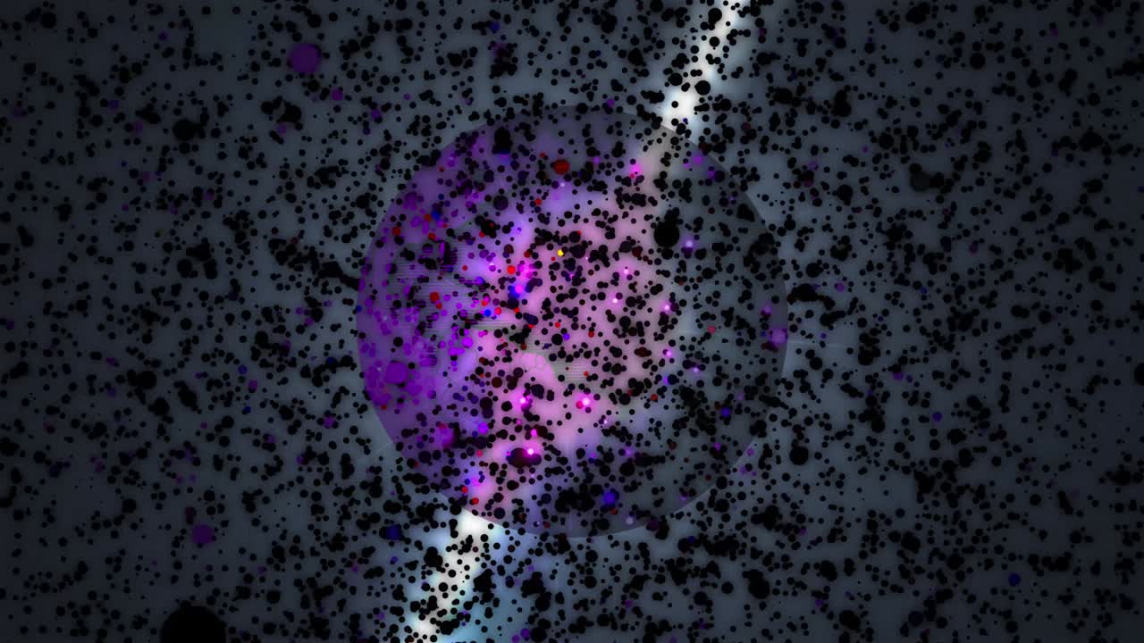 espacio de iluminación colorido girar el fondo