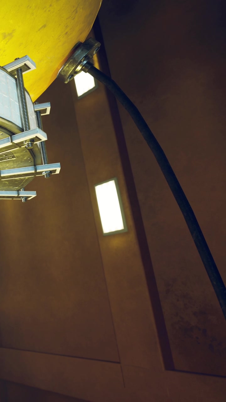Creative industrial lighting design enhances a workspace with warm ambiance