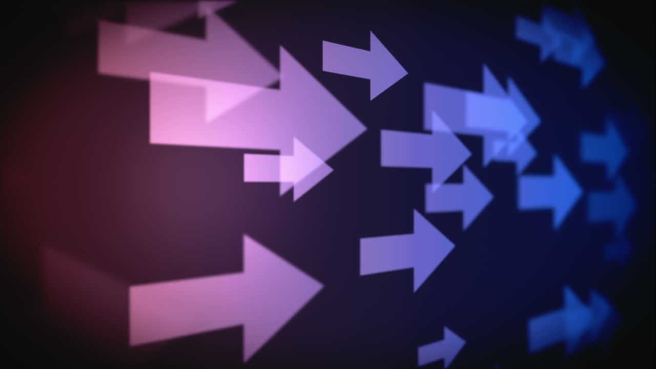 video de varias flechas púrpuras