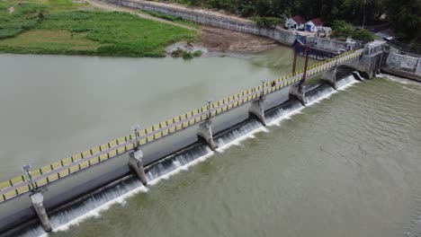 kamijoro dam, one of the largest dams in bantul city, yogyakarta, indonesia