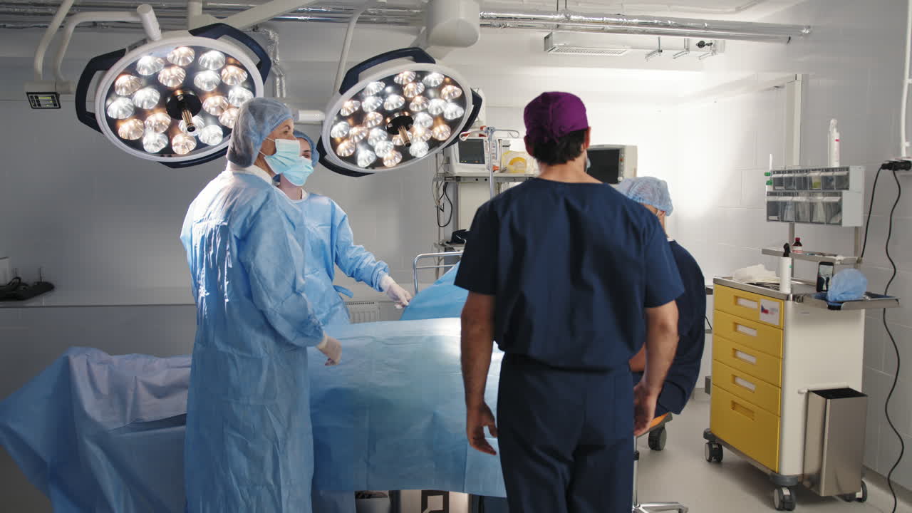 Surgery in the operating room