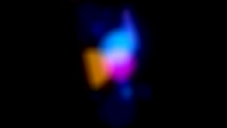 ilustración de diseño de patrón de luz bokeh aislada en fondo negro, animación de bucle sin costuras 4k con espacio de copia