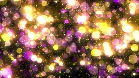 las partículas de bokeh de 4k parpadean. fondo festivo