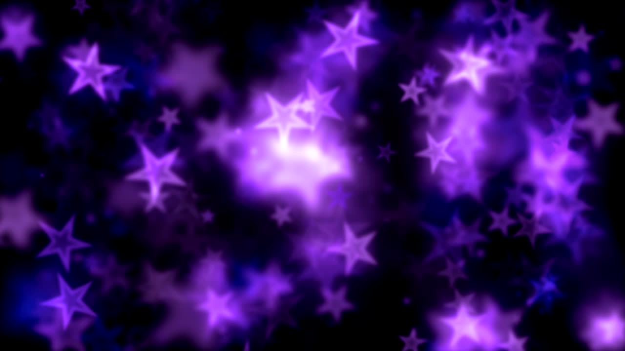 luces de estrella bokeh púrpura movimiento