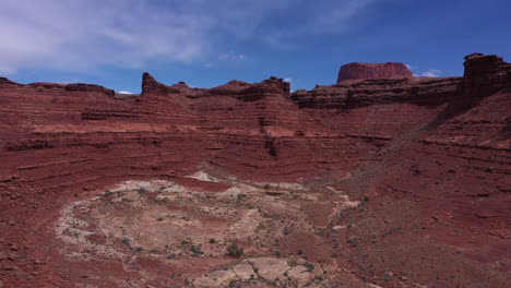 slopes of red sandstones cliffs in utah usa