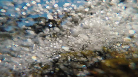 sea during an approaching storm underwater view