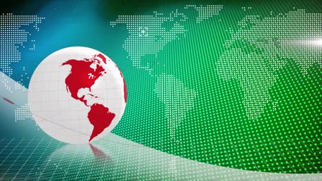 animación del mapa del mundo en todo el mundo