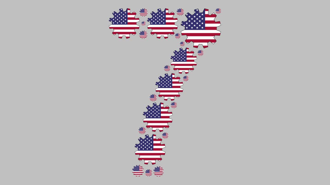 Numero sette americano.