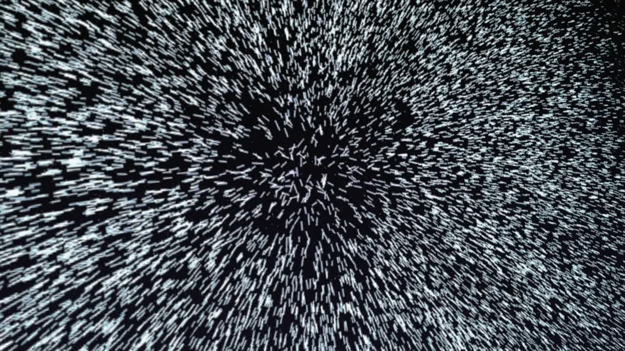 Explosion space loop in white color. 3D abstract background. This motion graphic use for futuristic shot, sci-fi, opening scene. This clip was design in 24 fps.