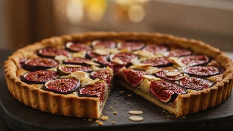 delicious fig and almond tart