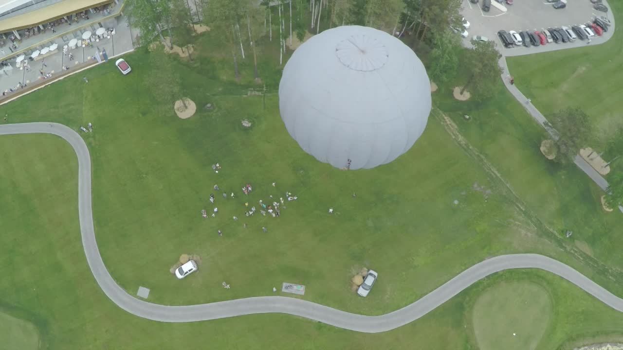 골프장 에서 열기 풍선 행사