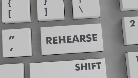 presionar el botón de ensayo en el teclado