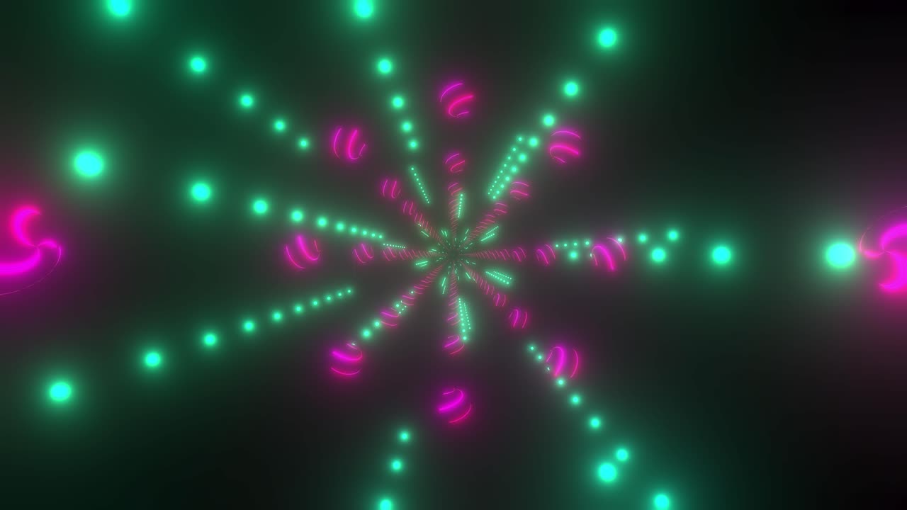 네온 터널 시각