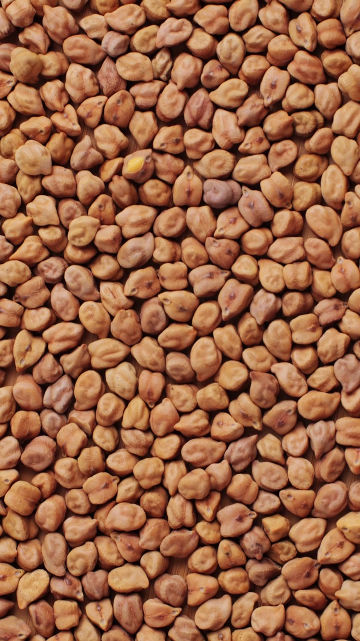 Close-up Texture of Raw Brown Chickpeas