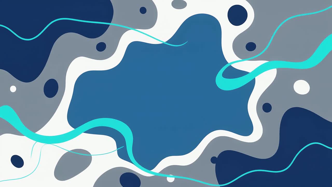 Fond d'animation de formes organiques fluides abstraites