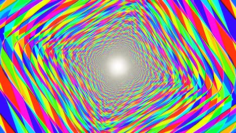el viaje del ácido psicodélico del túnel de ilusión óptica - animación de fondo de movimiento de bucle vj sin costura de 4k