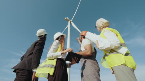 wind turbine inspection team