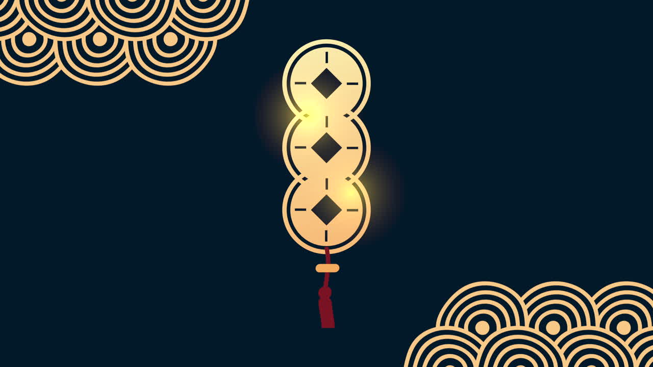 금 중국어 매달린 장식품