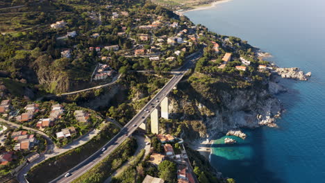 road bridge near the ocean