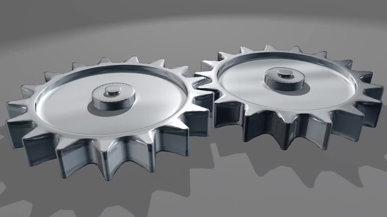 기계의 3d 회전 부품