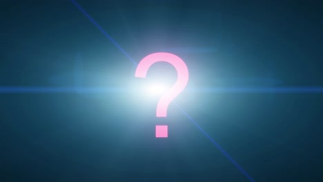 question mark exploding forming letters numbers transition idea help faq answer
