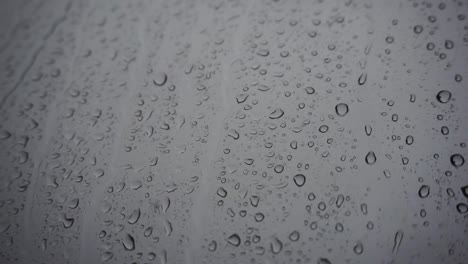 rain storm on a window