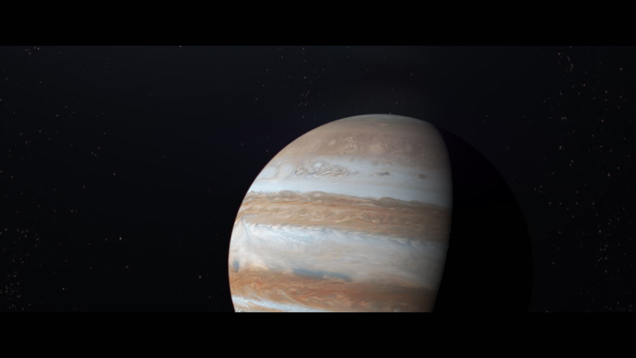 Jupiter planet viewed from space