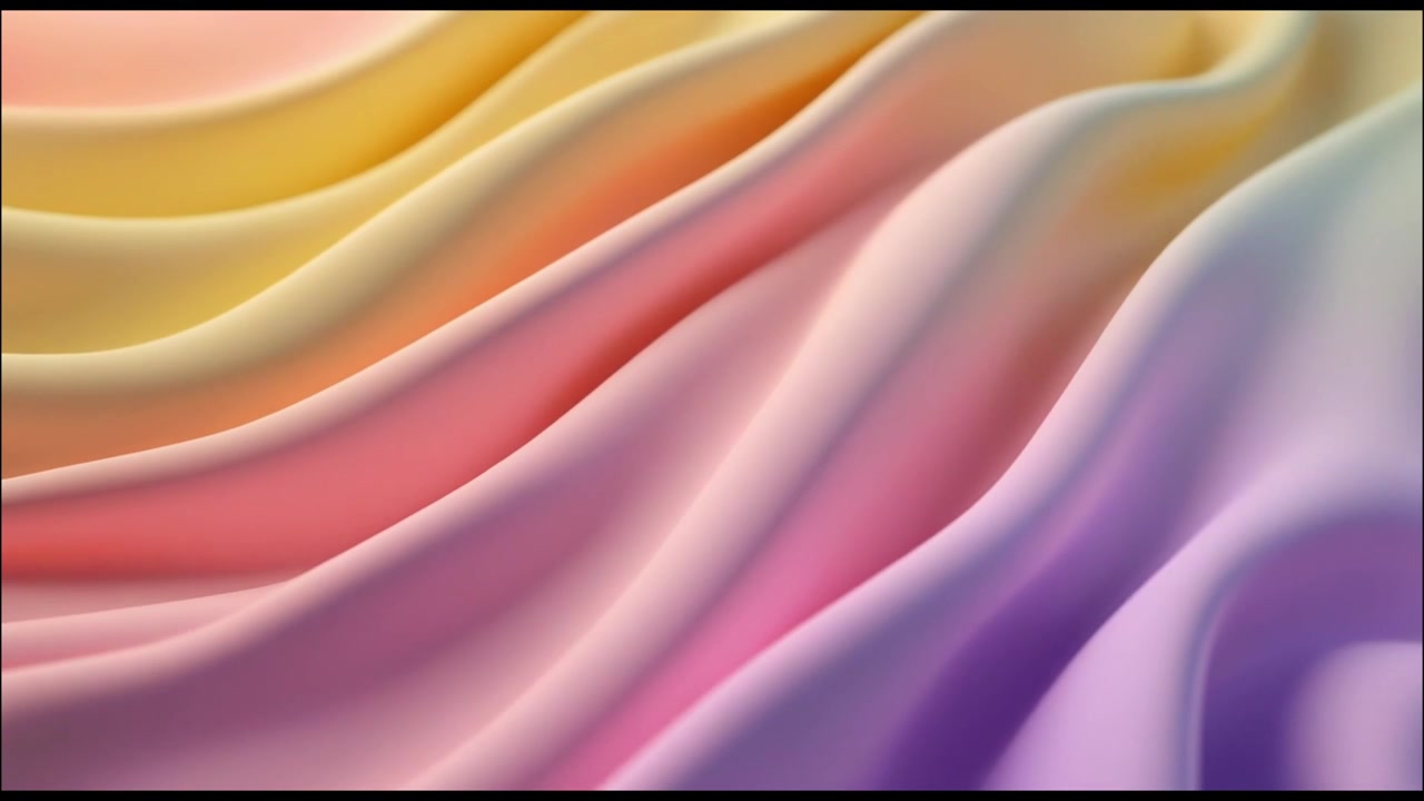 Abstract Background of Soft Pastel Fabric Waves
