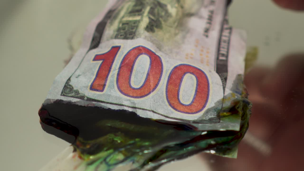 100달러 지폐가 포함된 무지개 페인트 게이 프라이드 예술적 미술 용품 비즈니스 커뮤니티 lgbtq