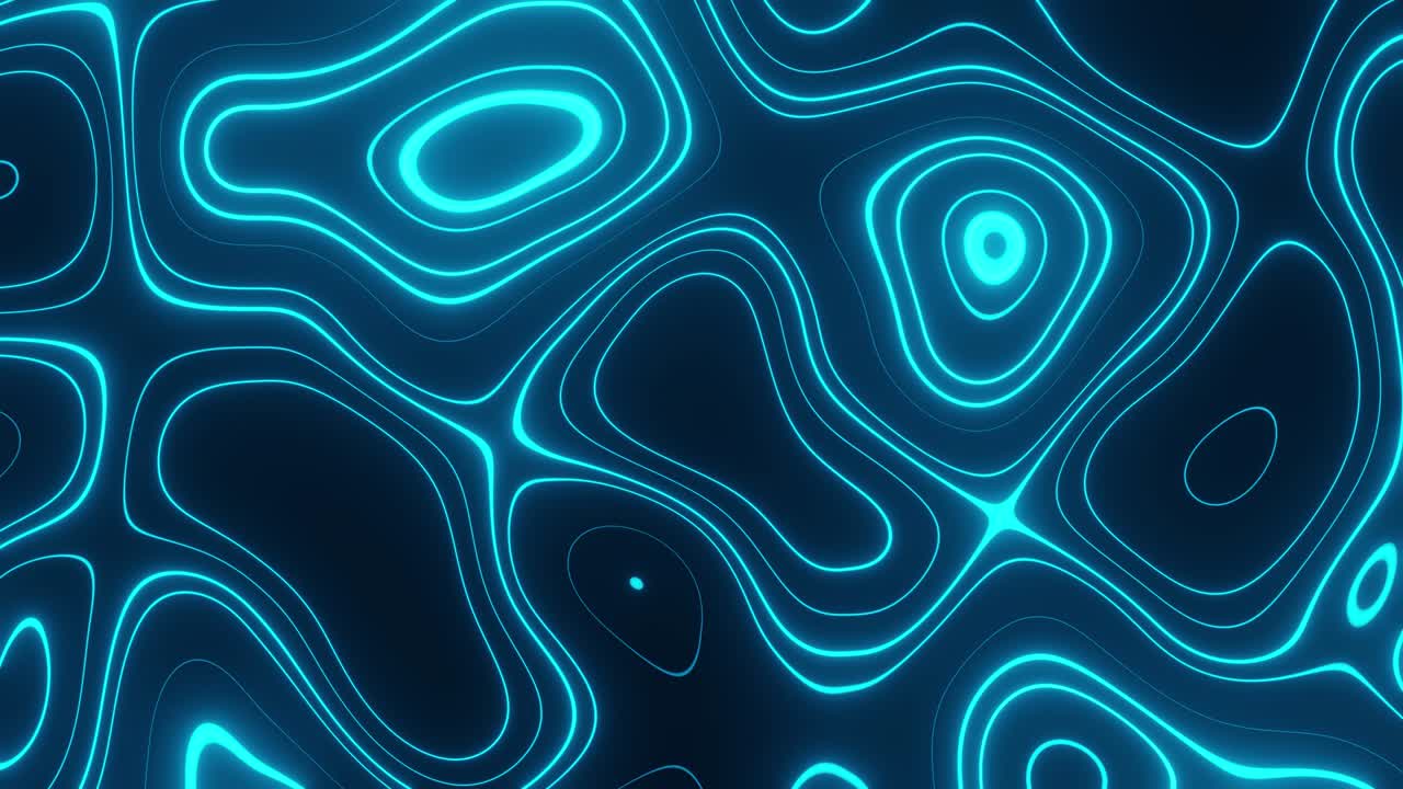 animación dinámica de campos de energía brillantes