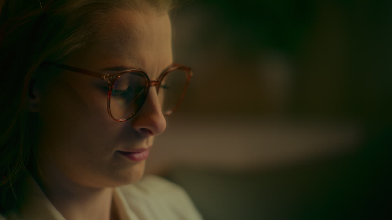 Close Up Of Hands Typing On Laptop Late At Night