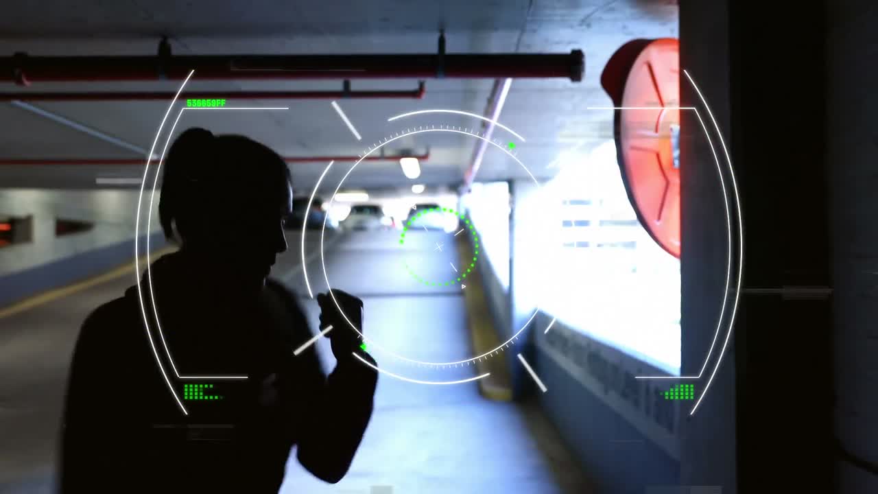 animación del procesamiento de datos con entrenamiento de boxeadoras