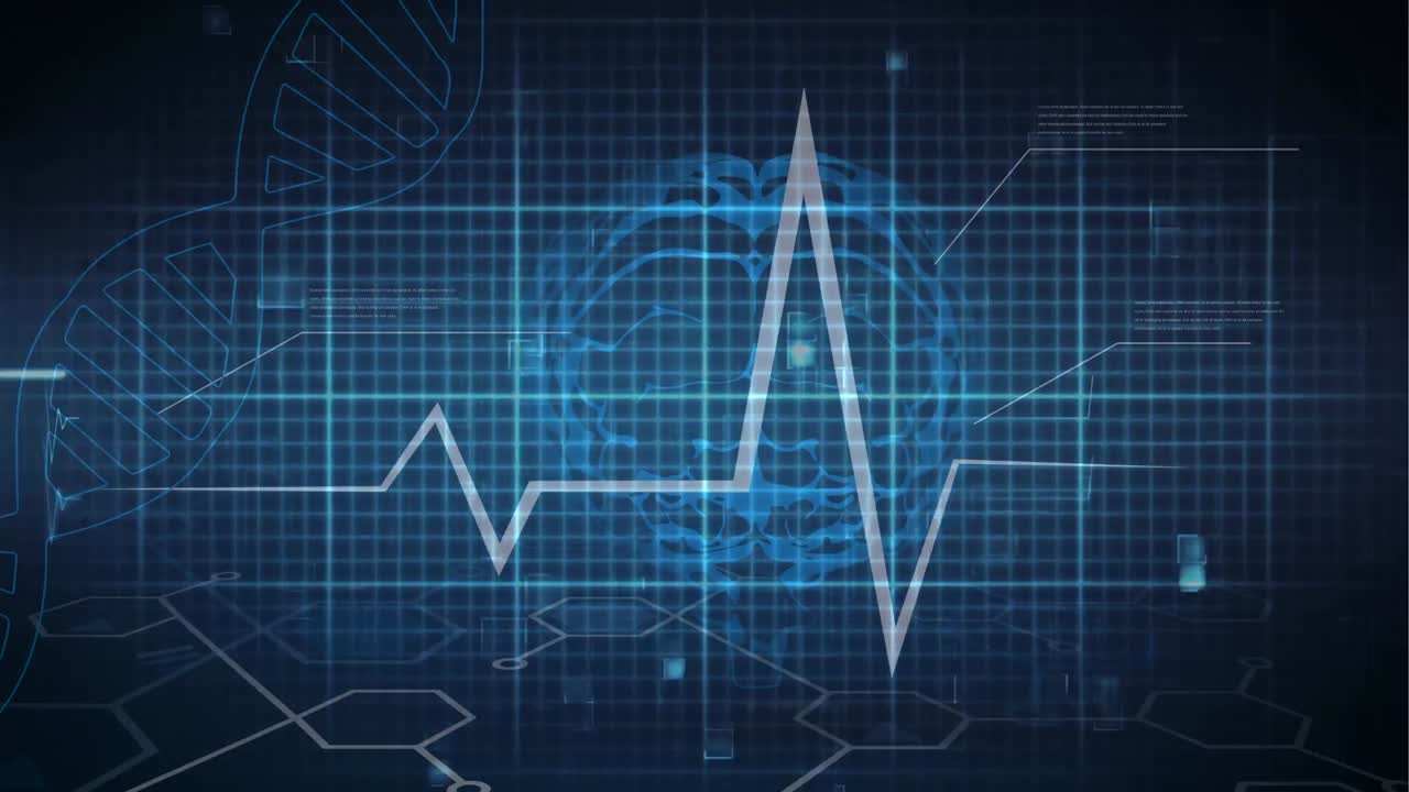 Animation of brain with technology and data processing Free Stock Video ...