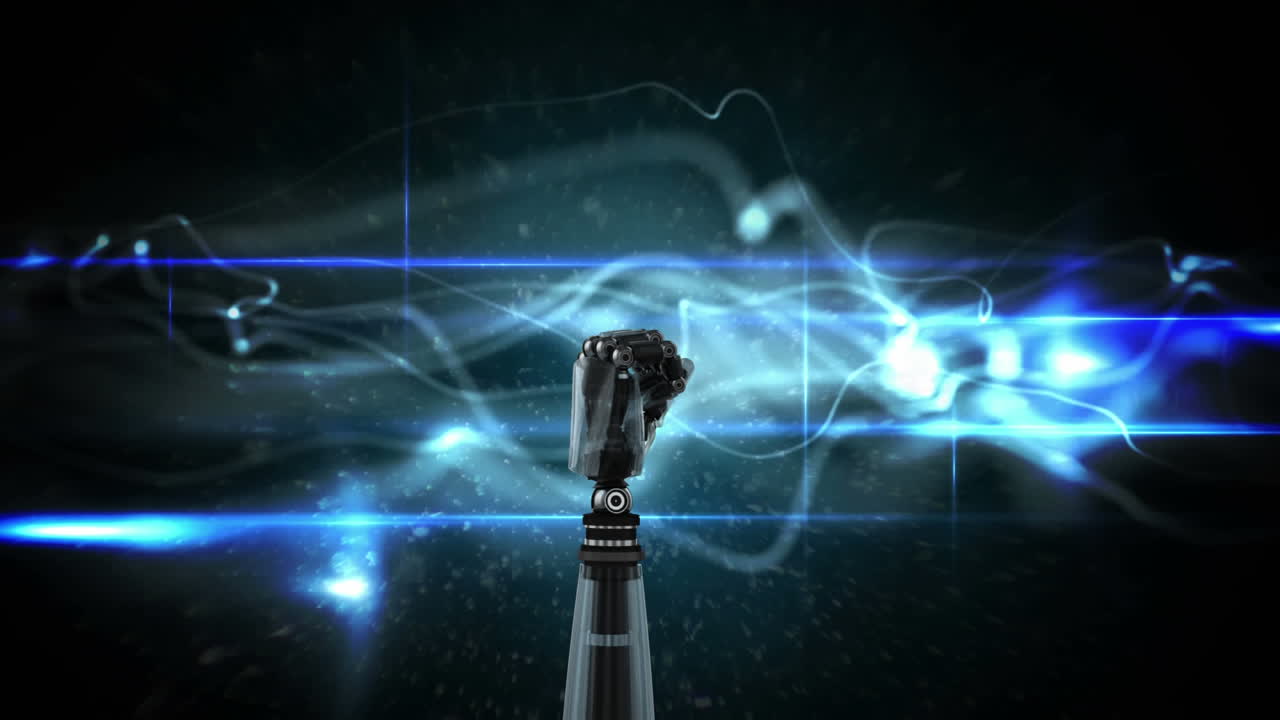 Robot arm with energy flow