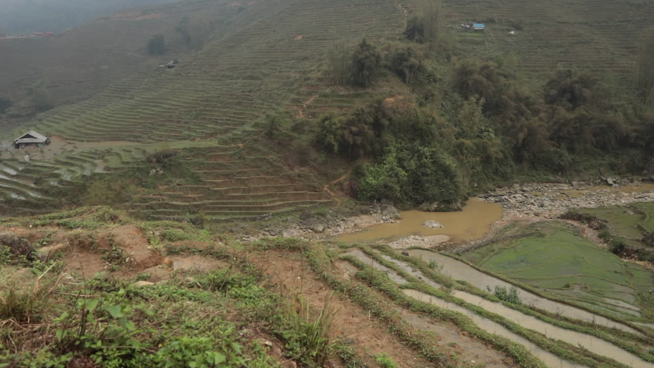 Stunning Rice Terraces and River Landscape in Vietnam
