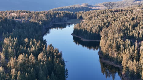 Barrière-Wälder:-Erstrahlen-Im-Letzten-Licht-Des-Sonnenuntergangs